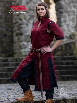 D&D fighter tunic red-black