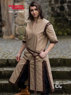 D&D fighter tunic hemp-brown M