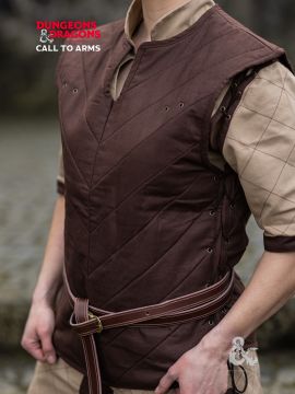 D&D fighter vest brown