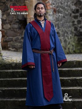 D&D Mage Robe dark blue-burgundy