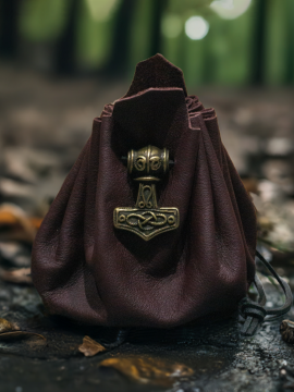 Leather bag Mjölnir brown