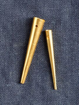 Straight Medieval Aglet made of brass small