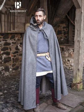 Hibernus gray hooded cape L - 155 cm