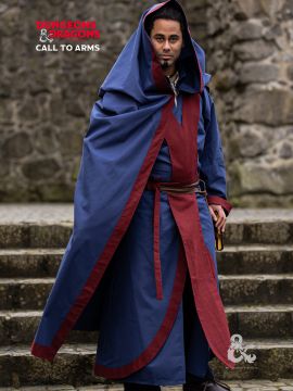 D&D Mage cape dark blue-bordeaux