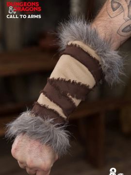 D&D Barbarian bracers hemp-brown