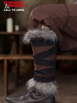 D&D Barbarian gaiters brown-black L/XL