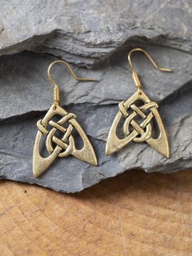 Bronze arrow earrings