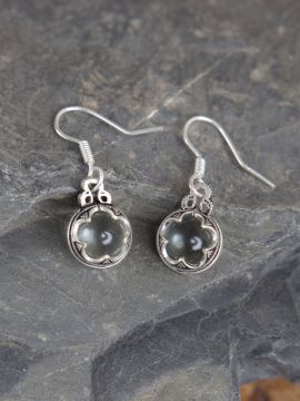 small Viking earrings Gotland sphere silver-plated