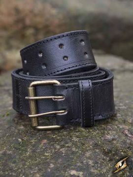 Belt with retaining rings black