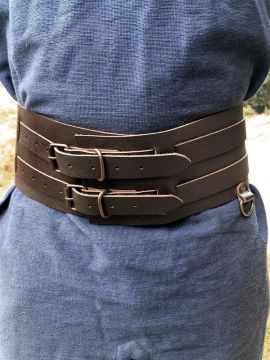 Viking belt Halvar dark brown