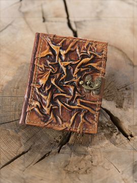 Leather book Middle Ages small