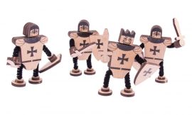 Wooden knight craft kit