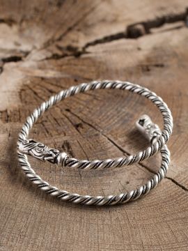 Viking silver-plated upper bracelet