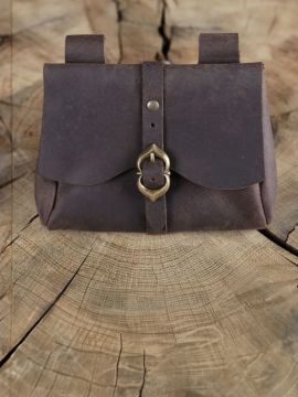 medieval belt pouch brown