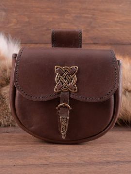 Belt pouch with Celtic decorative fittings