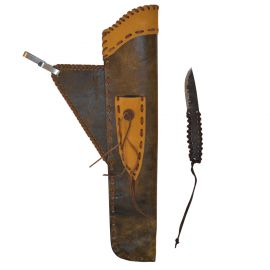 Side quiver with knife holder