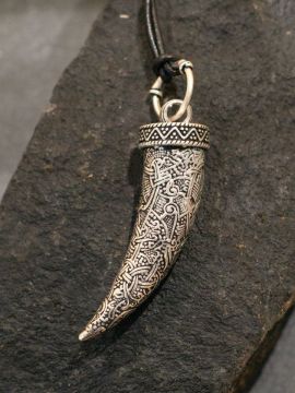 Amulet "Tooth of Fenrir" silver-plated