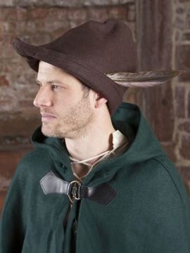 Hat - Robin Hood (wool) brown