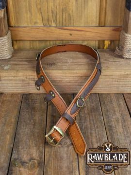 Leather belt Jenan brown