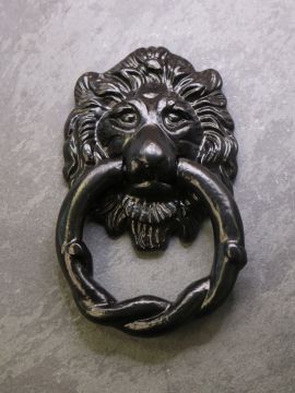 Lion head door knocker