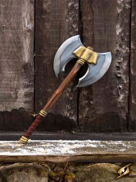 double-headed battle axe for LARP 80 cm