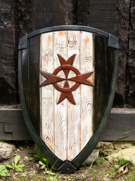 Templar shield for LARP 90 x 60 cm