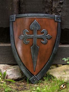 Crusader shield for LARP 70 x 50 cm