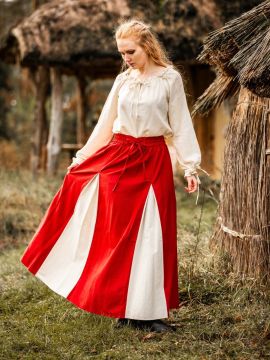 Medieval skirt Isabella red-nature