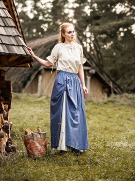 Medieval skirt Elise blue-nature