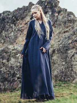 Viking dress Valdis midnight blue