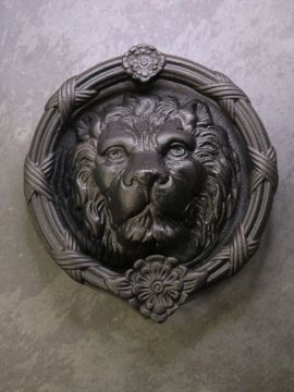 large lion head door knocker