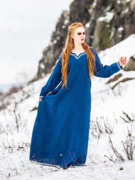 Viking dress Brigida blue