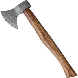 Viking axe with damascus blade