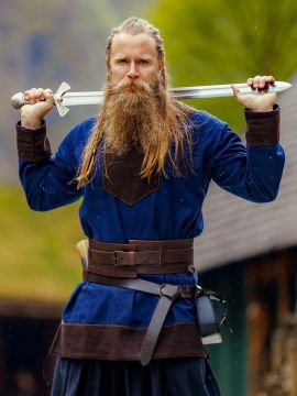 Viking tunic Roland dark blue