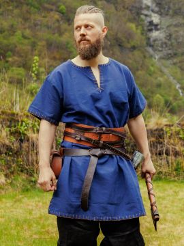 Viking tunic Theobald blue