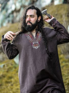 Viking tunic Fenrir brown