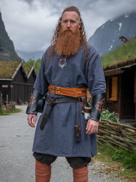 Viking tunic Fenrir blue-grey