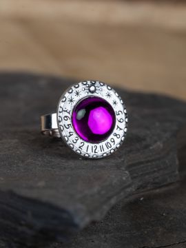 Saturn ring amethyst