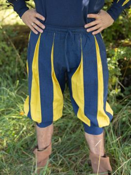 Landsknecht trousers Morold blue-yellow