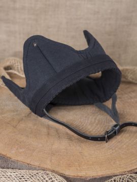 Helmet inlet made of fabric with padding