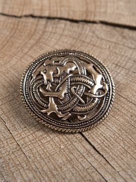 Viking brooch with dragon motif