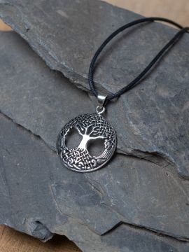 Silver pendant world tree