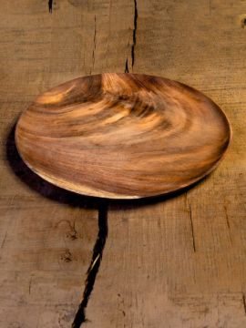 Acacia wood plate 30 cm