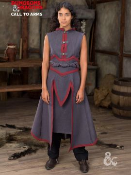 D&D Wizard Battle Skirt Gray/Red