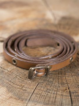 Brown leather wrap bracelet