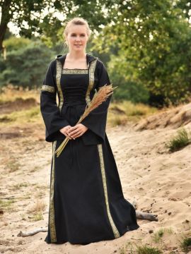 Medieval dress Eleanor black