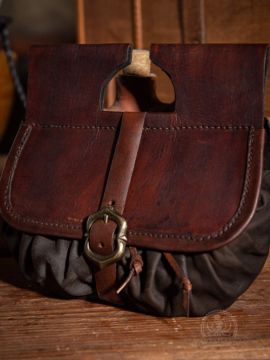 Galton belt pouch dark brown