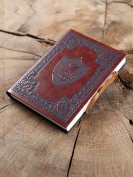 Writing book "ScuDrago" in leather cover