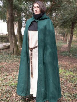 Hibernus green hooded cape