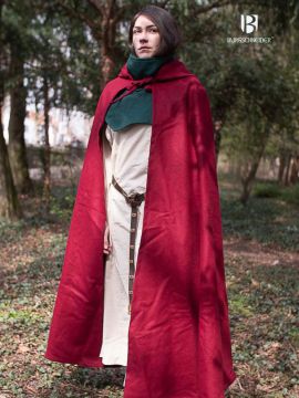 Hibernus red hooded cape